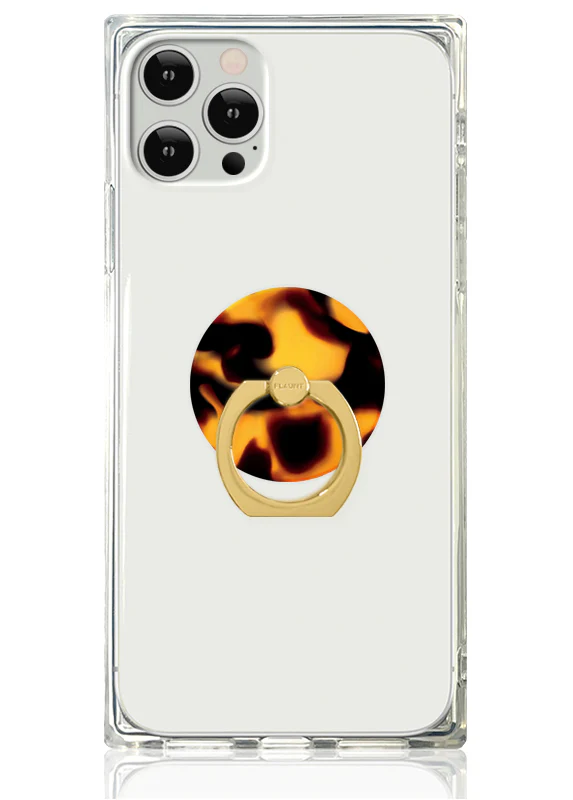 Tortoise Print Adhesive Phone Ring Stand - Image 2