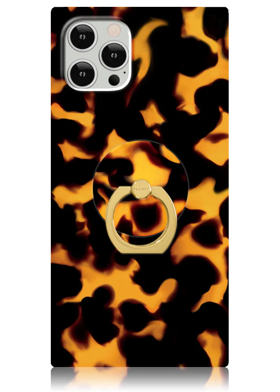 Tortoise Print Adhesive Phone Ring Stand - Image 3