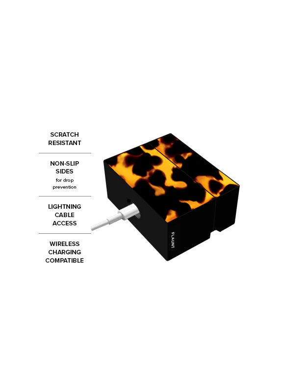 SQUARE® Tortoise Print AirPods Case - Image 14