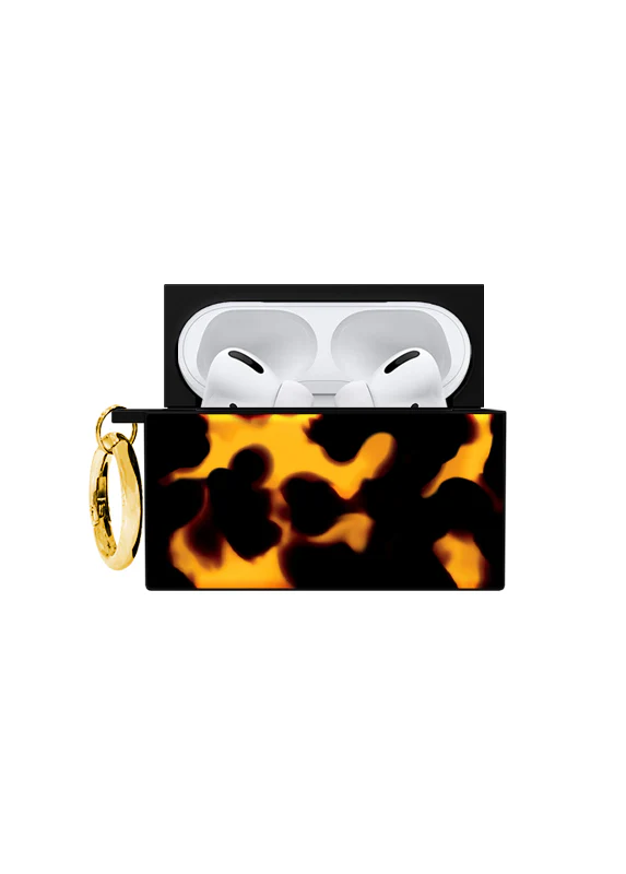 SQUARE® Tortoise Print AirPods Case - Image 17