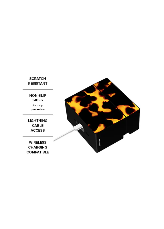 SQUARE® Tortoise Print AirPods Case - Image 24