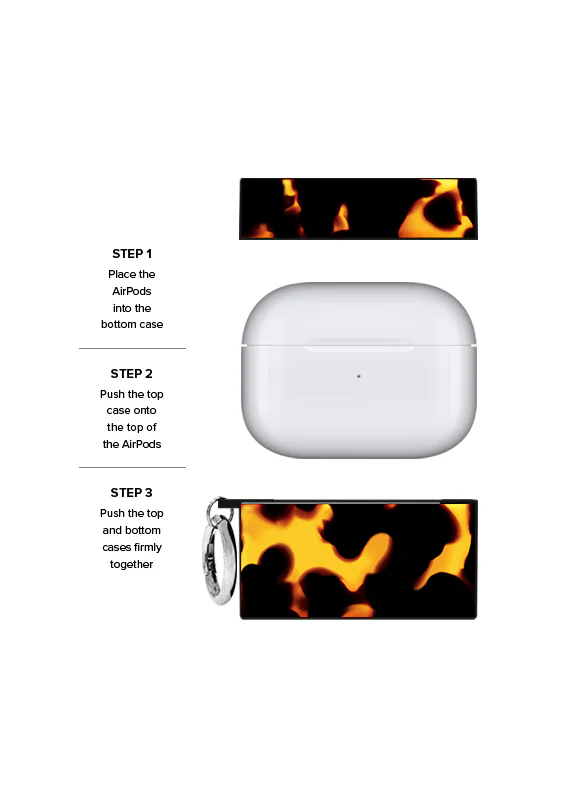 SQUARE® Tortoise Print AirPods Case - Image 25