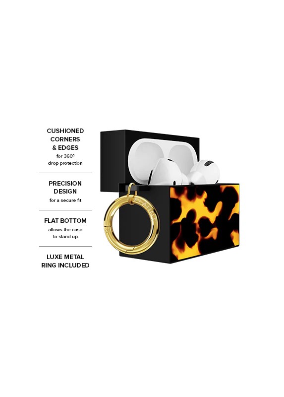 SQUARE® Tortoise Print AirPods Case - Image 28