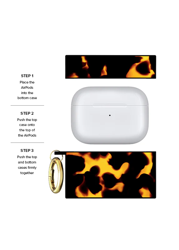 SQUARE® Tortoise Print AirPods Case - Image 30