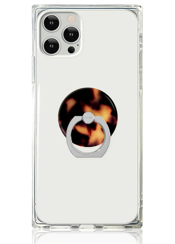 Tortoise Shell Adhesive Phone Ring Stand - Image 2