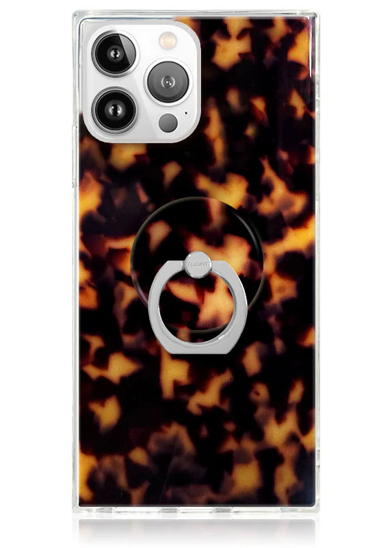 Tortoise Shell Adhesive Phone Ring Stand - Image 3