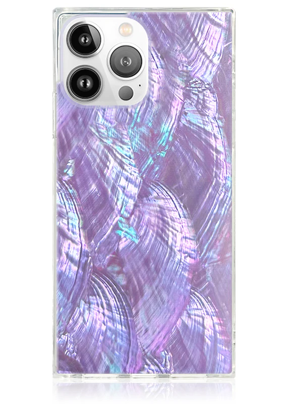 SQUARE® Violet Mother of Pearl iPhone Case - Image 15