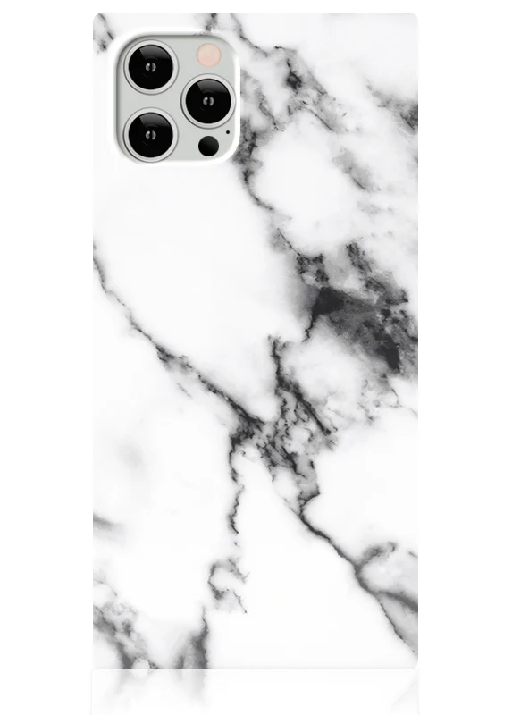 SQUARE® White Marble iPhone Case - Image 3