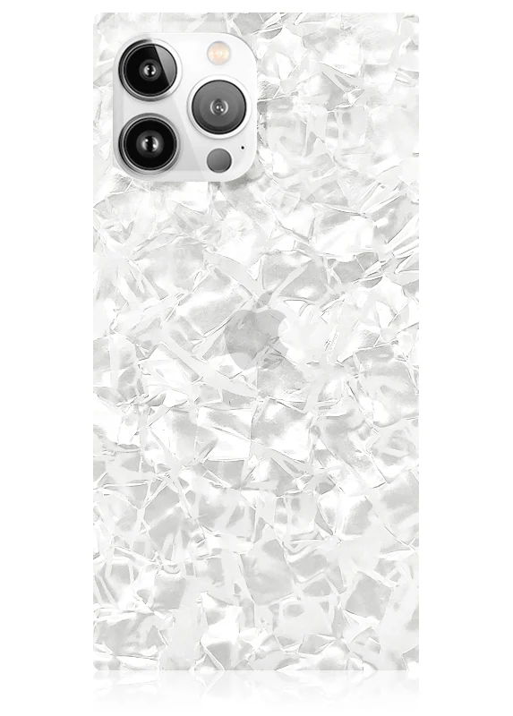 SQUARE® White Pearl iPhone Case - Image 17
