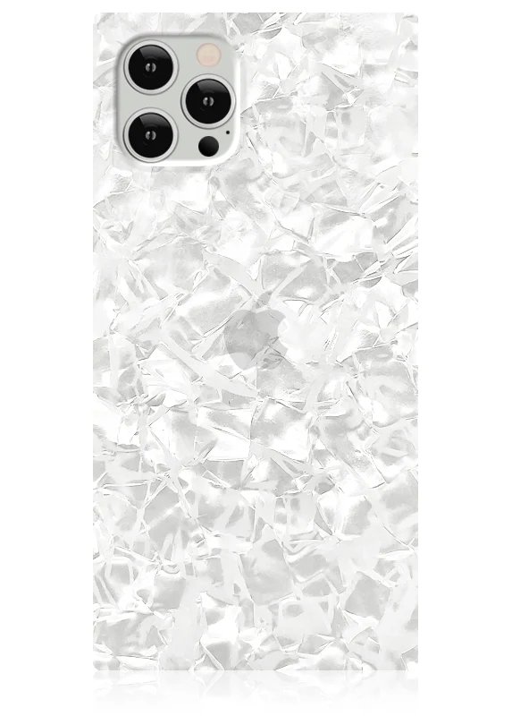 SQUARE® White Pearl iPhone Case - Image 3