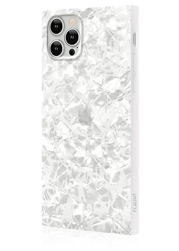 SQUARE® White Pearl iPhone Case - Image 4